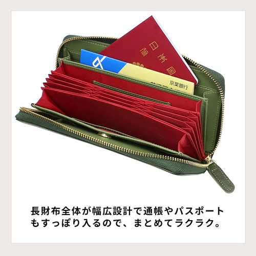 財布 メンズ 長財布 本革 ヌメ革 完全手作り YKK ラウンド