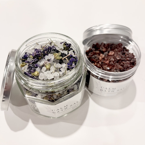 ブラック＆ハーブバスソルトset バス・トイレ・洗面用品 もも 通販