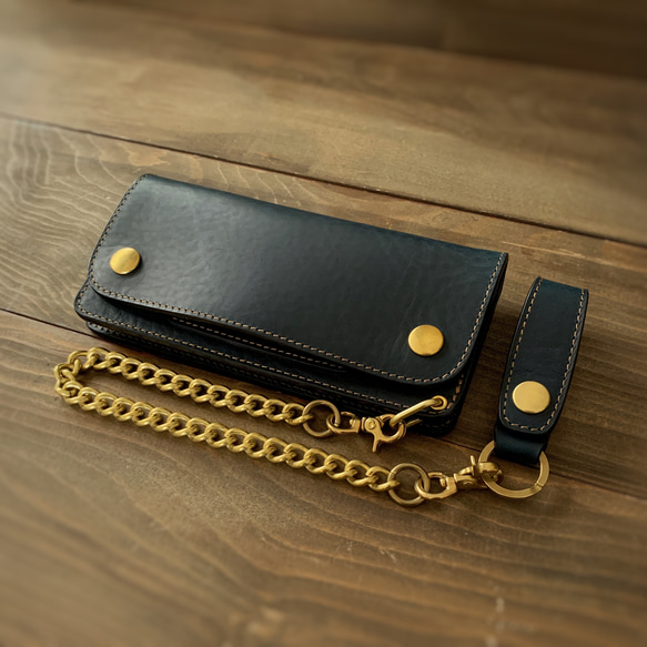 トラッカーウォレット風の使いやすい長財布 長財布 メンズ