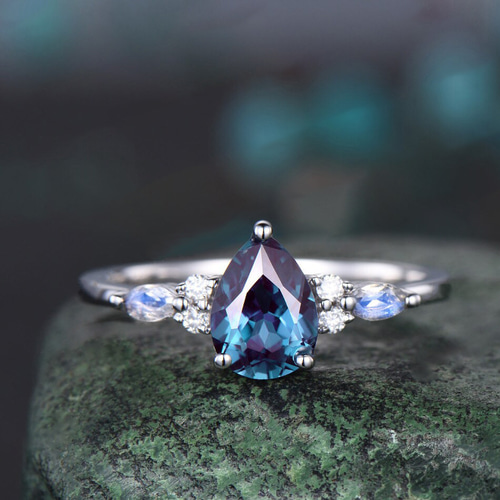 えむえす★カラーチェンジガーネット&アレキサンドライト★リングオーダー えむえす☆カラーチェンジガーネット&アレキサンドライト☆リング