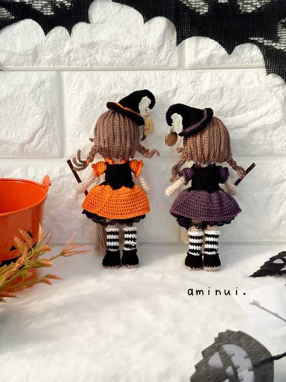 【あみぐるみ】Halloween魔女っ子ちゃん 4枚目の画像