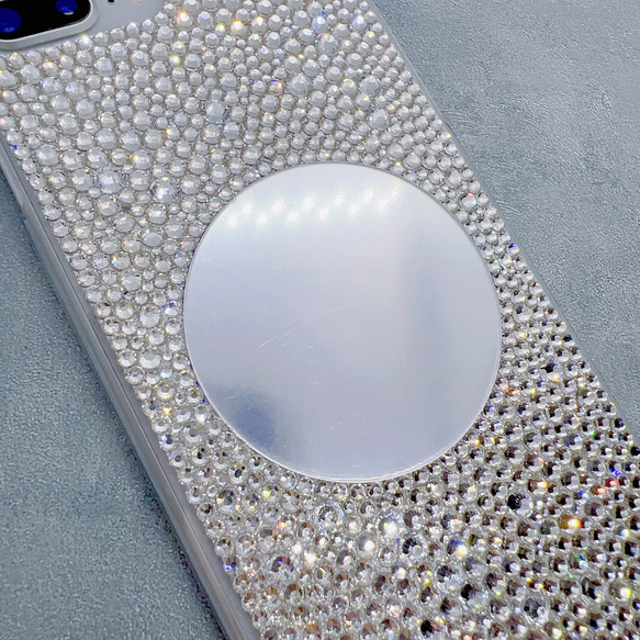 デコ電 ミラー付き スマホケース iPhoneケース Android ミラーケース 鏡 4枚目の画像