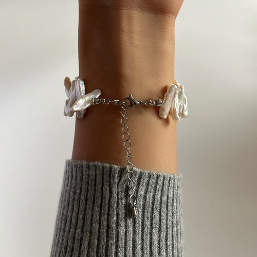 agete バロックパール バングル シルバーバングル｜ブレスレット