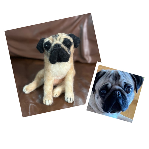 羊毛フェルト犬オーダー 羊毛フェルト ao sunsun 通販 16609308