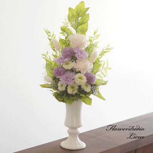 やま　　プリザーブドフラワー仏花　菊　一対ご依頼品 仏花 プリザーブドフラワー 仏壇用 カーネーション 菊 ｜お供え
