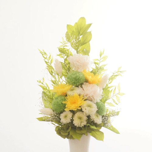専用 仏花 プリザーブドフラワー 仏花】高さ40㎝ カーネーションと菊の仏花（紫×紫） 全て
