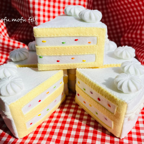 フェルトおままごと フルーツホールケーキ おもちゃ・人形 mofu.mofu