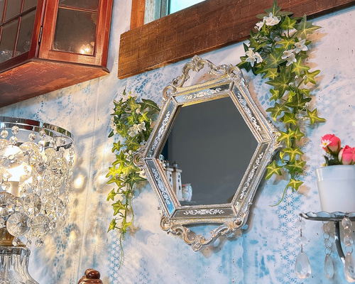 アンティークシェイプミラートレイ インテリア雑貨 ヴィヴィアン【ジェニファーテイラー正規輸入元