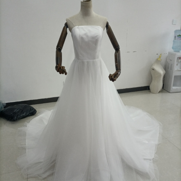 エレガント ホワイト オフショルダー 準ずる 背中見せ ノースリーブ A  