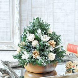 ✽5日以内発送✽シックなホワイトクリスマス✽【～Xmas tree pure white～】 9枚目の画像