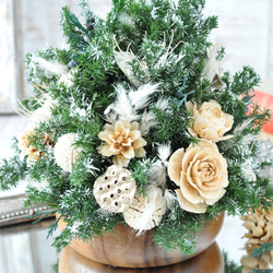 ✽5日以内発送✽シックなホワイトクリスマス✽【～Xmas tree pure white～】 6枚目の画像