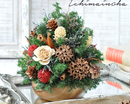 ✽森のクリスマス✽【～Xmas tree natural color～】 プリザーブド