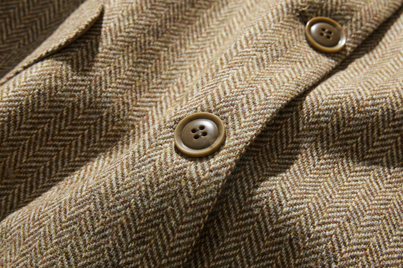 「着飾らず、お洒落」なロングコート　ノーカラーコート　ウール混　230928-1 7枚目の画像