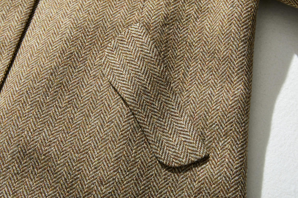 「着飾らず、お洒落」なロングコート　ノーカラーコート　ウール混　230928-1 6枚目の画像