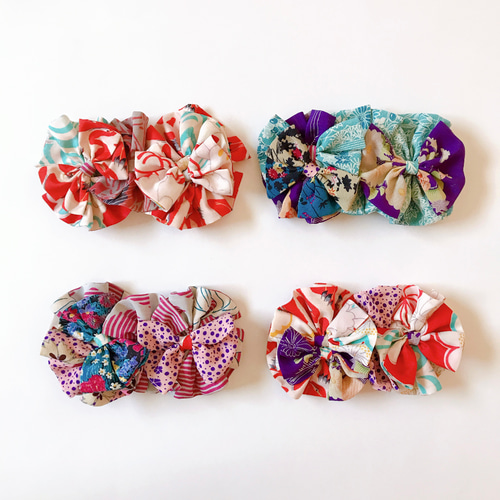 七五三髪飾り | 3歳髪飾り・7歳髪飾り | アンティーク着物生地