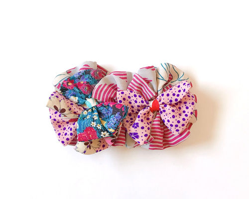 七五三髪飾り | 3歳髪飾り・7歳髪飾り | アンティーク着物生地