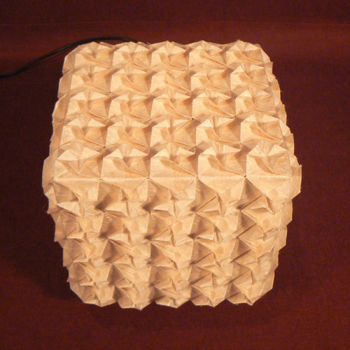 和紙の手作りランプシェード 美濃和紙使用 [折] 8-1 どこにもない癒し