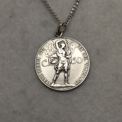 ☆アンティーク,ビザンチン帝国 ミカエル7世～コレクターさん向き 大天使ミカエル バチカン市国のコインネックレス ネックレス