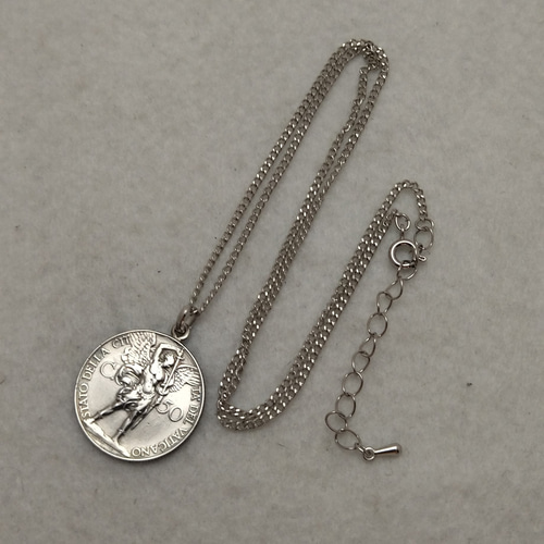 大天使ミカエル　 バチカン市国のネックレス　 着けっ放しOK 大天使ミカエル バチカン市国のコインネックレス 着けっ放しOK