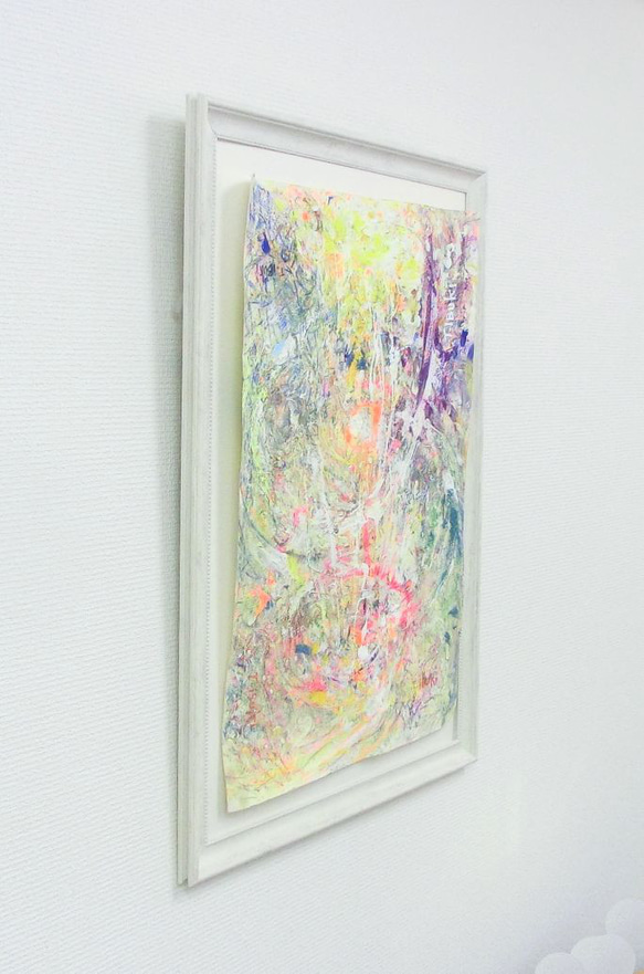 原画「らせん」 額サイズ47×65㎝ パワーアート 6枚目の画像