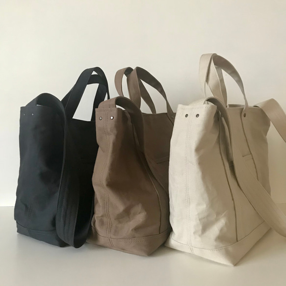 365TOTE - 2WAY (11号帆布/茶） 6枚目の画像