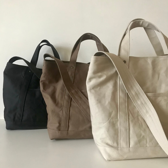 365TOTE - 2WAY (11号帆布/茶） 5枚目の画像