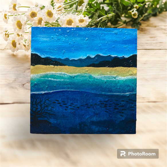 海辺と海中 絵画 Matthew 通販 16610593｜Creema(クリーマ)