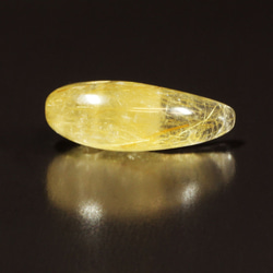 【透明感最強】一点物 ゴールドルチルクォーツ 勾玉 Ｍｒ１１９ 水晶のお守り天然石 力が宿ります 合格祈願 人気 ギフト 14枚目の画像