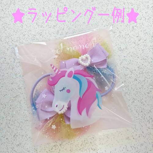 チュールリボン♡ヘアゴム♡ omusubii】チュールリボンヘアゴム/キッズヘアアクセサリー(SU