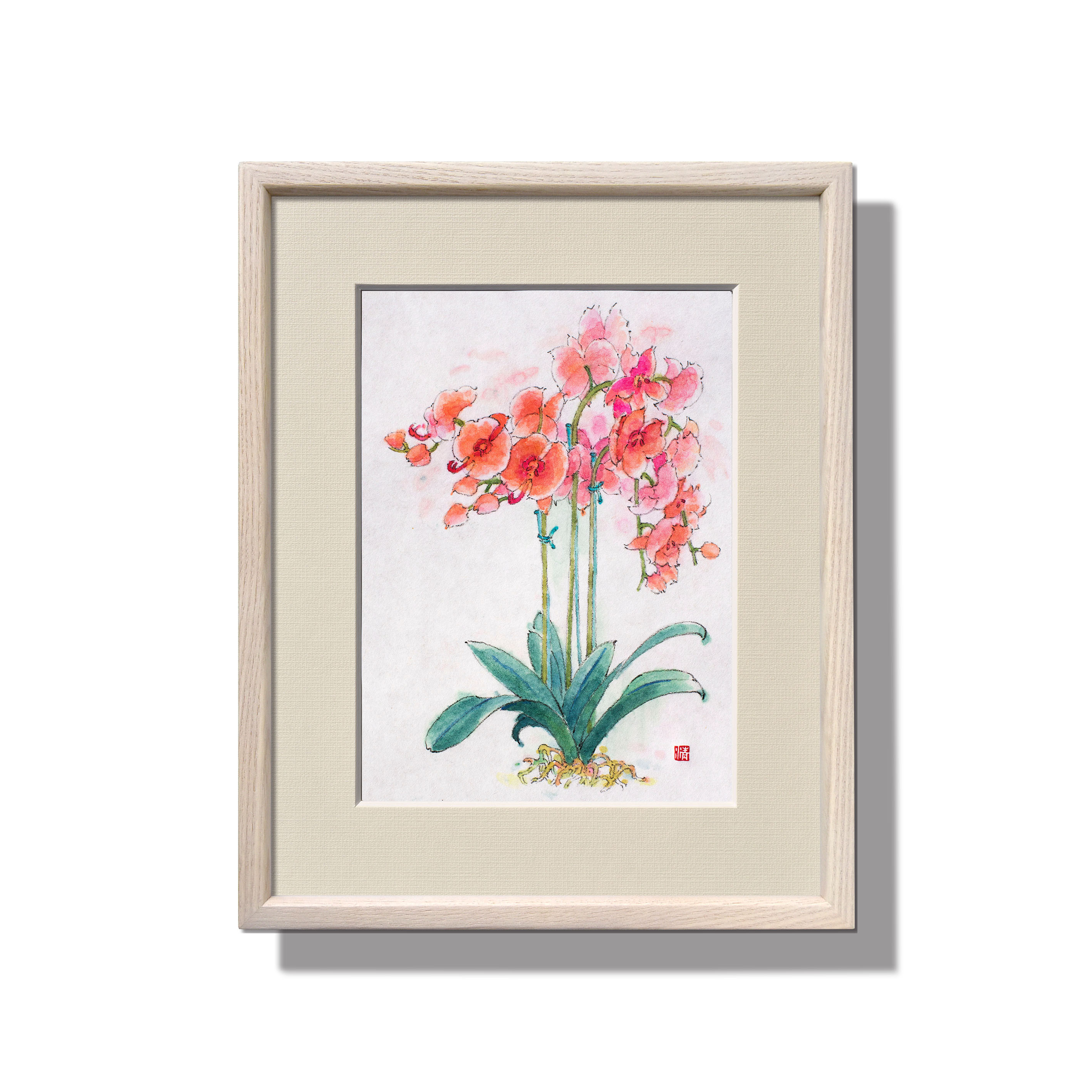 元気を祝う-1】水彩原画 一点物 額縁付き 特典付き 絵画 jacc_net 通販 