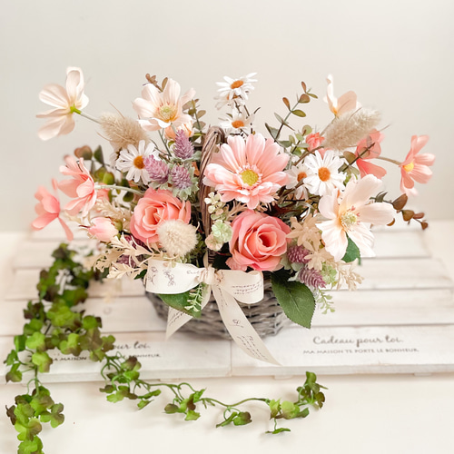 【メーカー直売】 仏花】高さ60㎝ カサブランカと輪菊と胡蝶蘭の特大仏花(紫 フラワー・リース