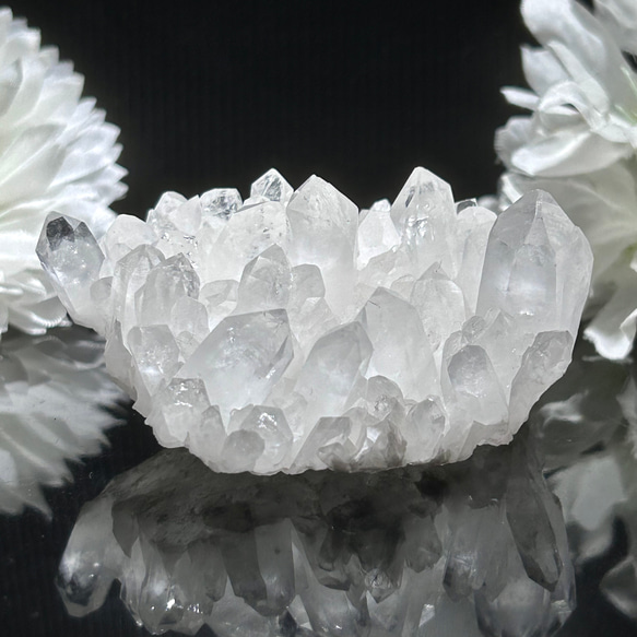 天然石インテリア・置物　7.6cm 　ヒマラヤ水晶　クラスター　水晶　原石 1枚目の画像