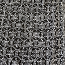 花柄と六角形模様のウール混レース生地【ｵﾌ白】、【ｸﾞﾚｰ】幅110cm×長さ30cm　D/#LB42144NCW 9枚目の画像