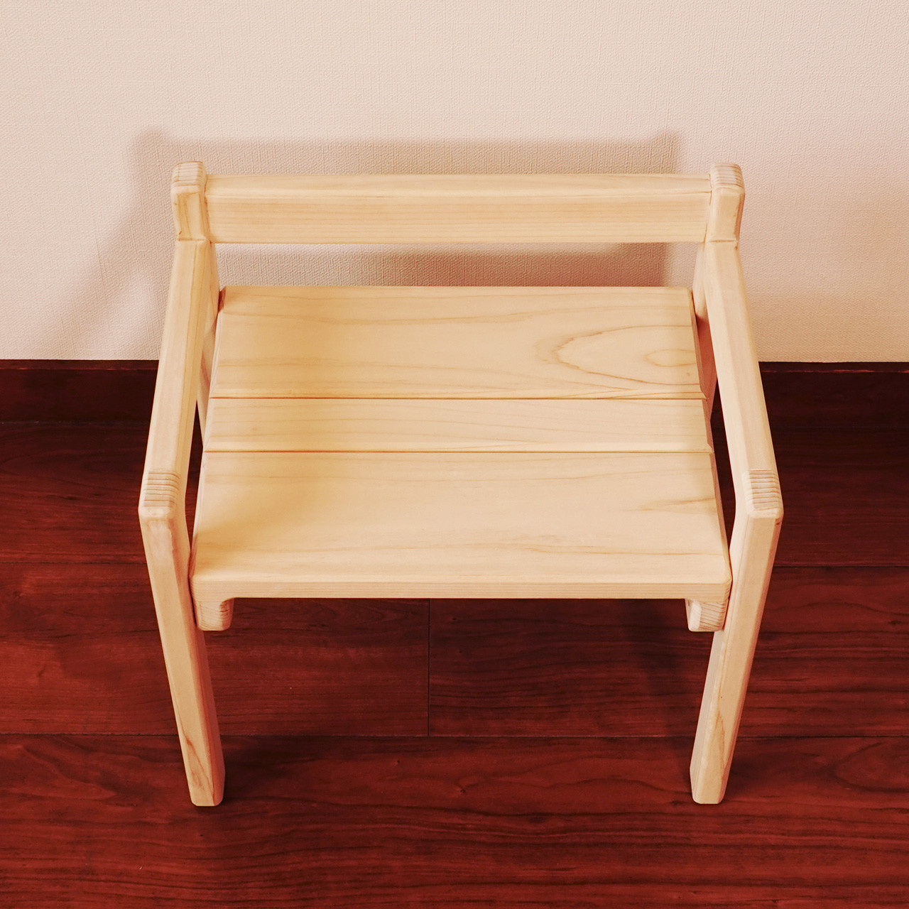 子供机・いすセット ひのき無垢材　無塗装