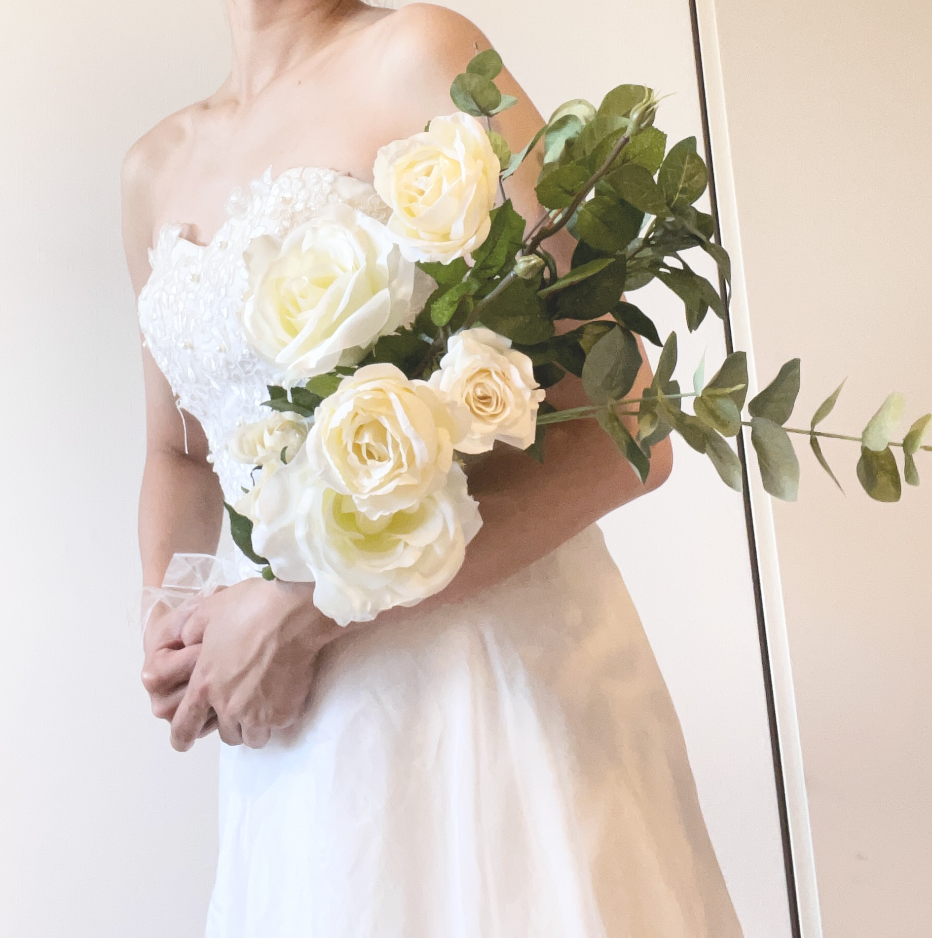 胡蝶蘭♡テラコッタドライタッチ♡ウェディングブーケ＆ブートニア 佳 