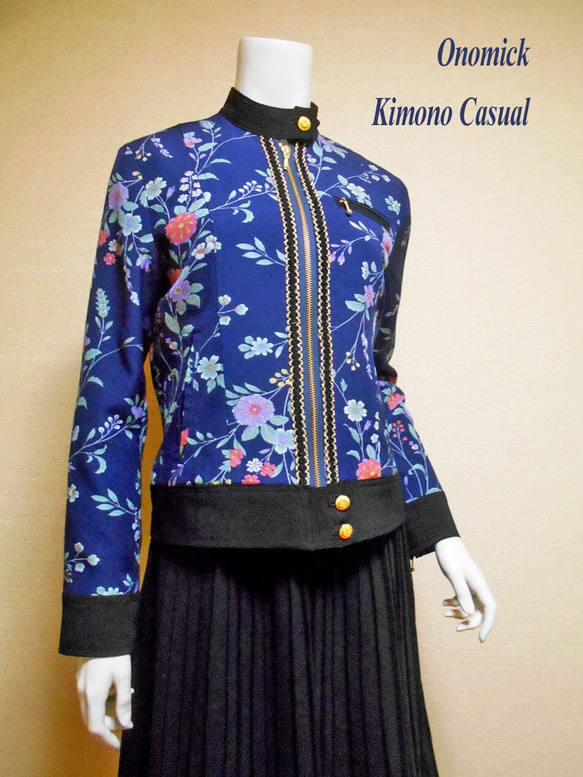 着物ライダースジャケット Kimono Bikers Jacket LJ-133/S 1枚目の画像