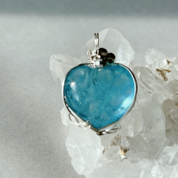 アクアマリン】ハート シェイプ ハート型