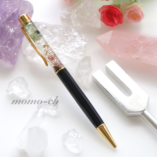 結婚UP☆オルゴナイトボールペン①＋替え芯2本（願い叶えるメモリーオイル封入） 結婚UP☆オルゴナイトボールペン①＋替え芯2本（願い叶える