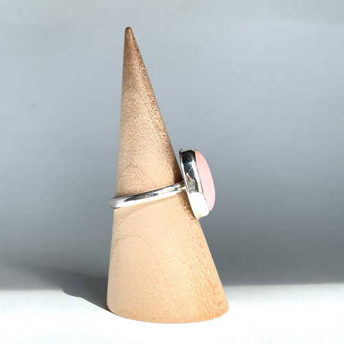 大粒！ピンクオパールリング サイズ11.5号 silver950〈送料無料〉SR