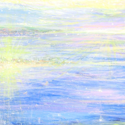 原画「海と暮らしと」 額サイズ55×44㎝ パワーアート 5枚目の画像