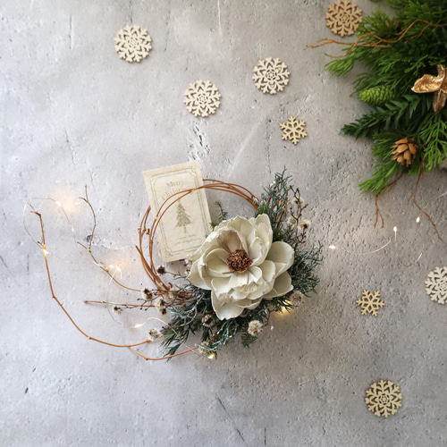 リーススタイルのしめ縄 正月飾り