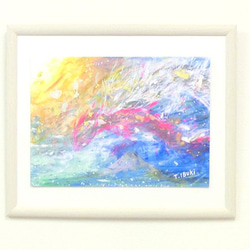 純金箔絵画 純金の永遠の輝き○『太陽と金の富士図』△がんどう