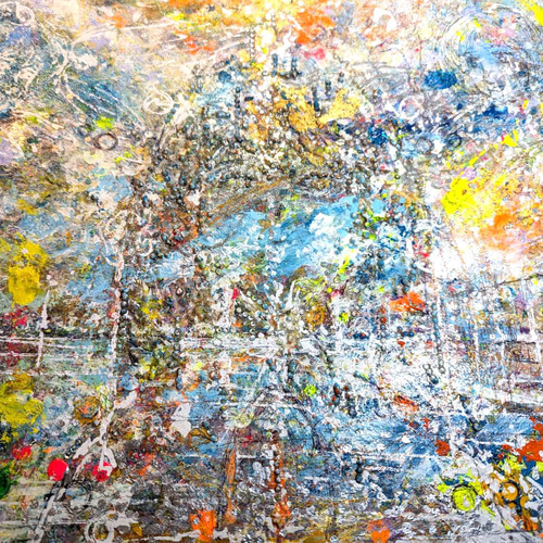 原画「大自然から生まれる命のエネルギー」 額サイズ55×44㎝ パワー