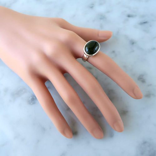 K10ベスビアナイトリング ベスビアナイト（アイドクレース）リング 大粒 14.30ct 一点物