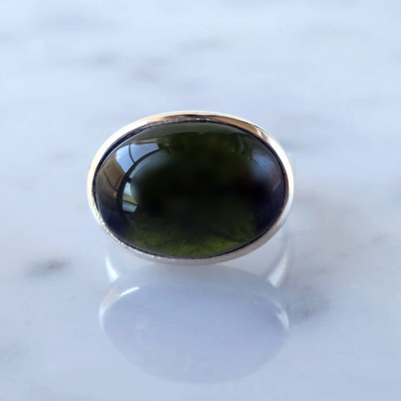 K10ベスビアナイトリング ベスビアナイト（アイドクレース）リング 大粒 14.30ct 一点物