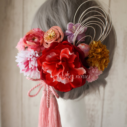 再販 和装髪飾り 12ピース 成人式やフォーマルな席でのお着物の