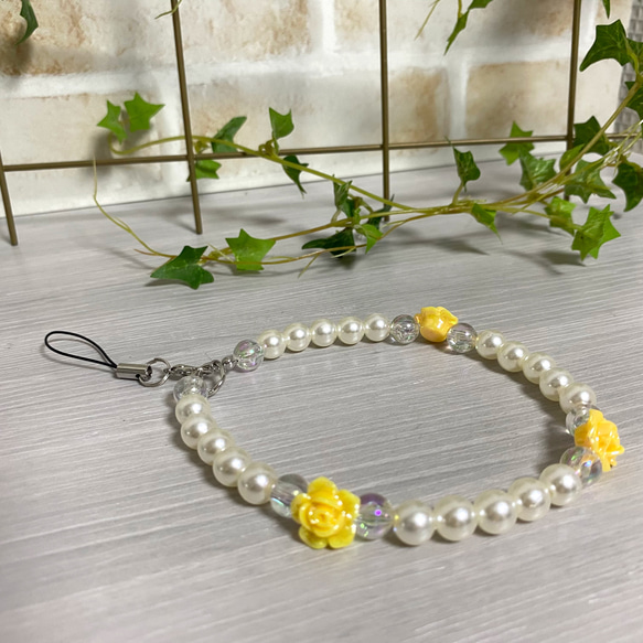 推しカラー♡ペンライト ストラップ 薔薇 イエロー その他アクセサリー