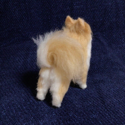 羊毛フェルト　ポメラニアン　立ち姿　犬　いぬ　ハンドメイド　イヌ 5枚目の画像