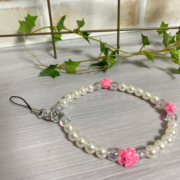 推しカラー♡ペンライト ストラップ 薔薇 濃いピンク その他