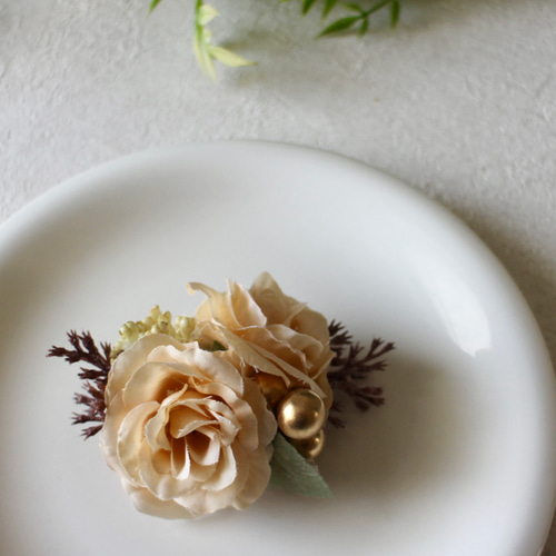 洋風クリップ特集】 アーティフィシャルフラワー 造花 髪飾り 子ども